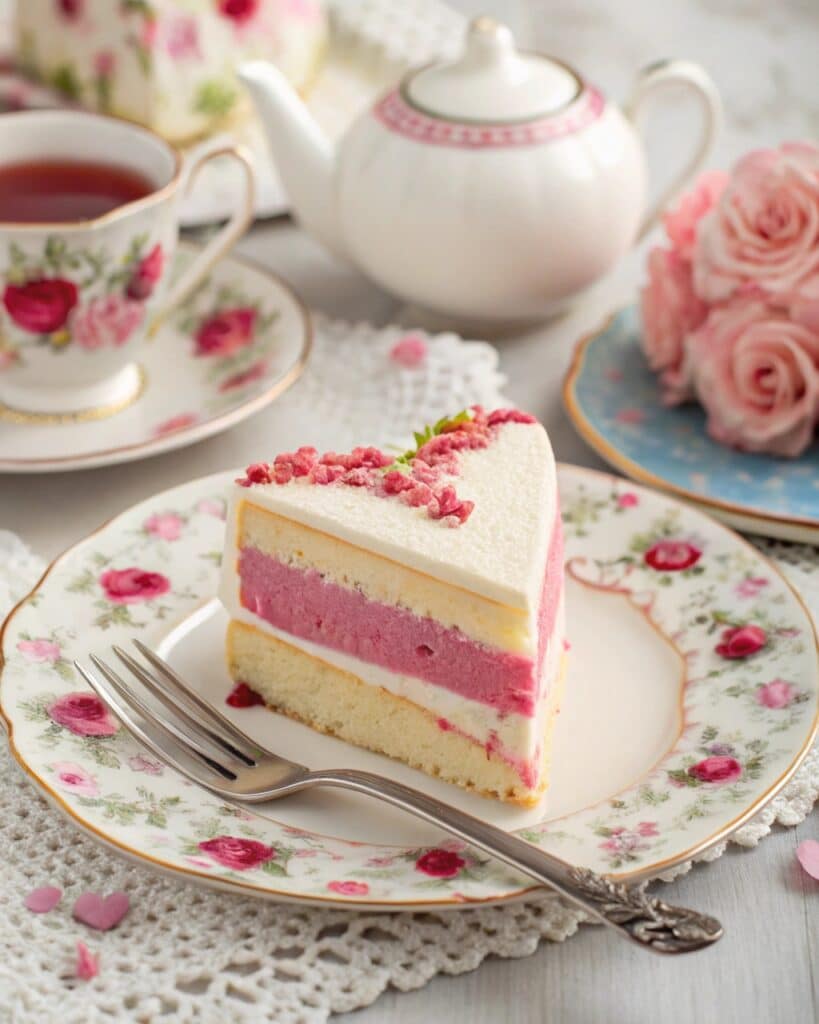 vintage heart cake