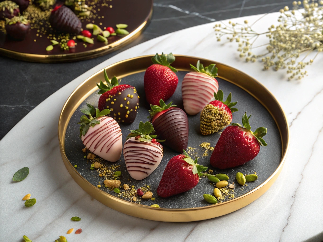 Luxury chocolate covered strawberries recipe