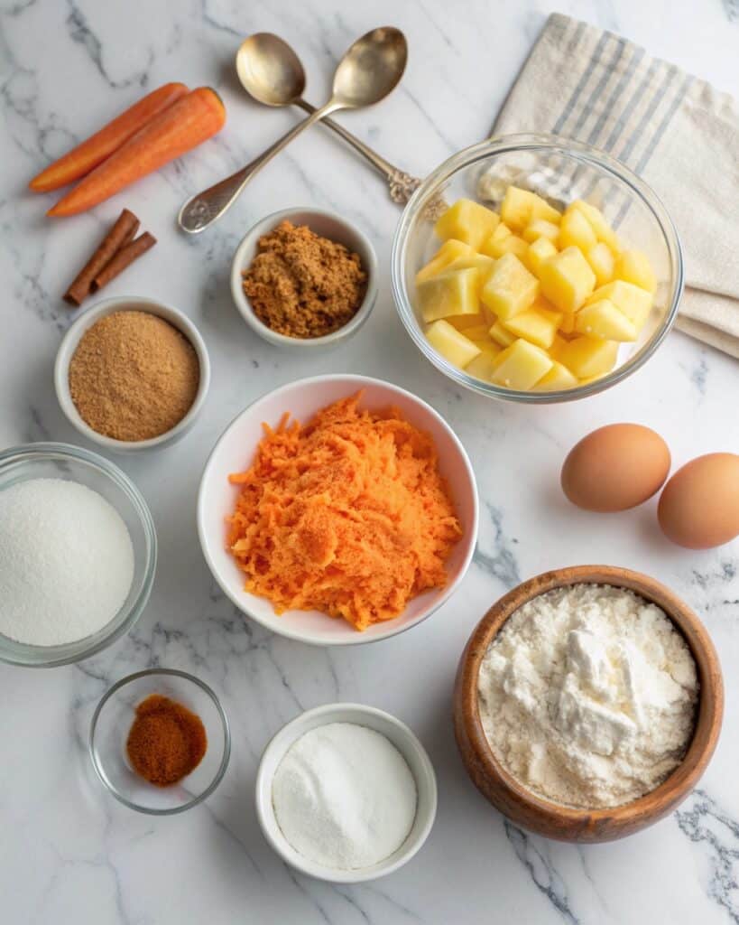 carrot cake recipe ingredients