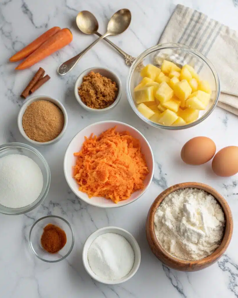 carrot cake recipe ingredients
