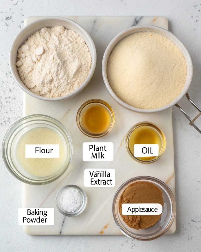 vegan vanilla cake ingredients