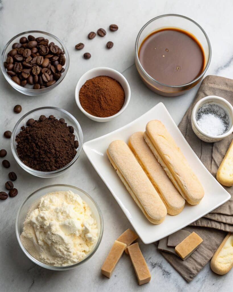 tiramisu and opera cake ingredients