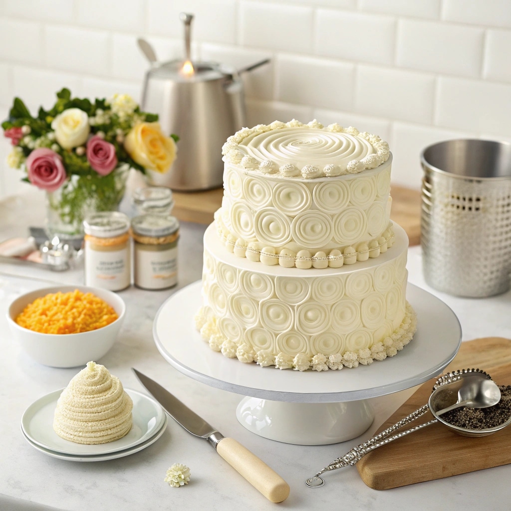 homemade lambeth wedding cake