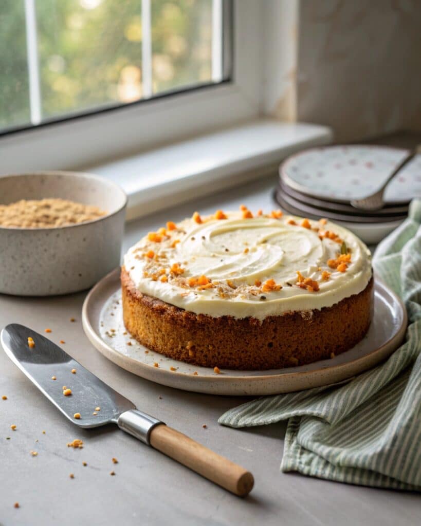 frosting vegan carrot cake