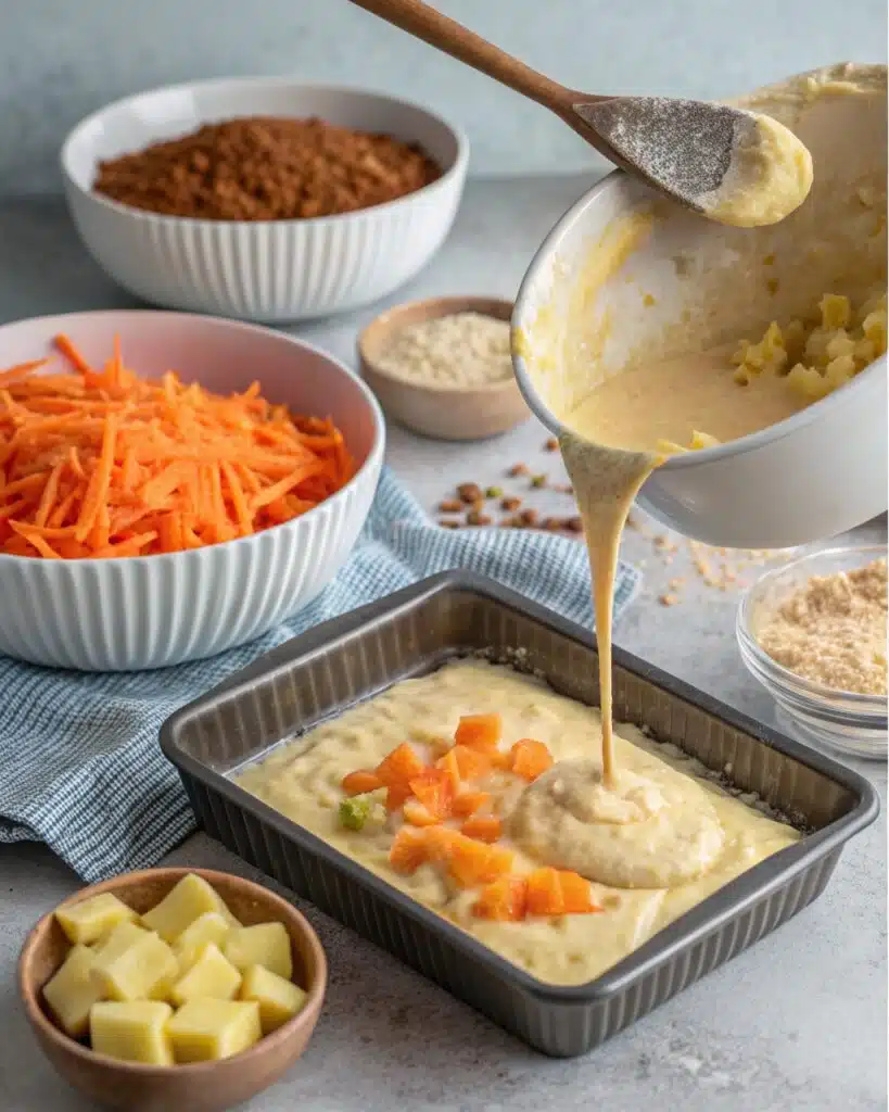 how to make carrot cake recipe