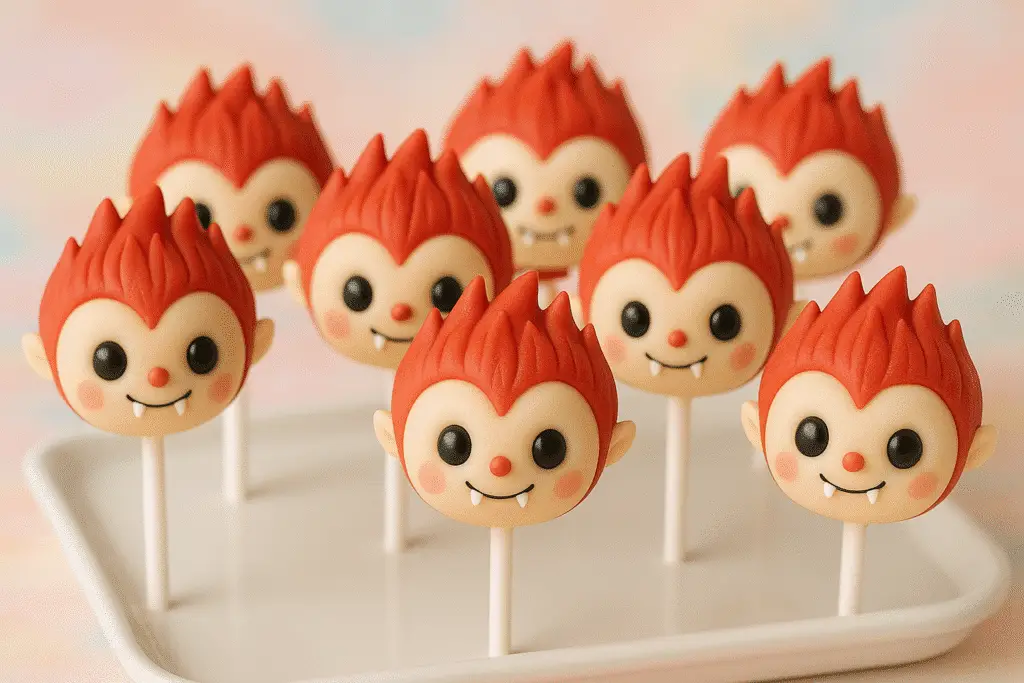 Labubu cake pops with cute decorations