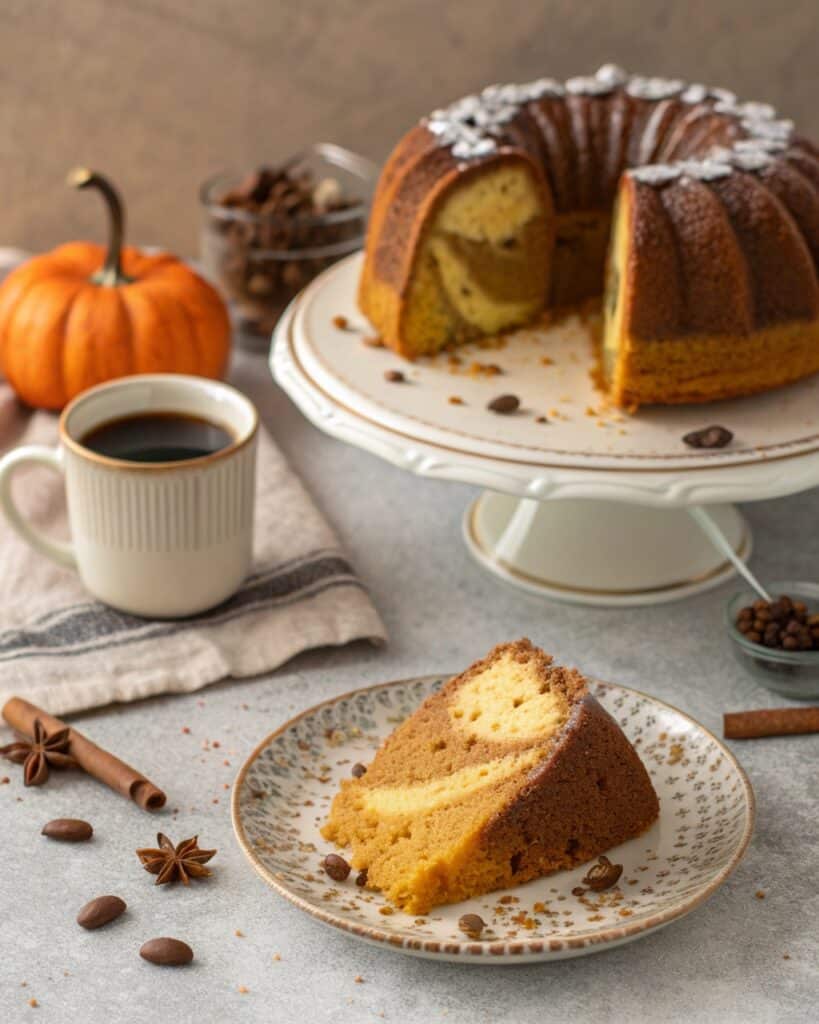 Pumpkin Tiramisu Bundt Cake
