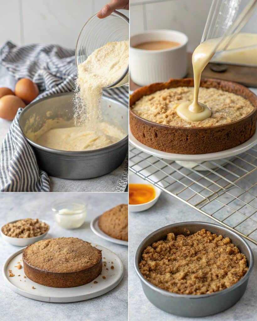 image capturing each step of the baking process mi