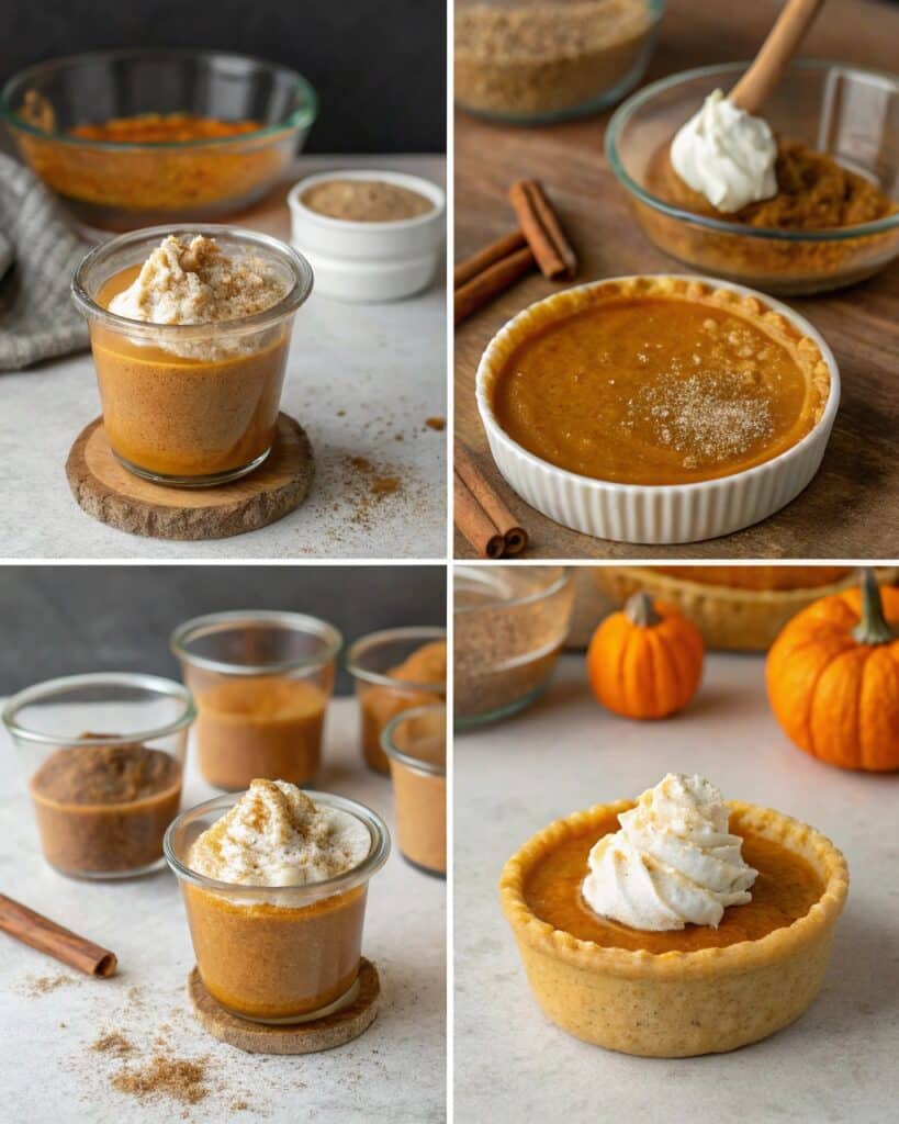 pumpkin pie in a cup a festive and easy dessert r