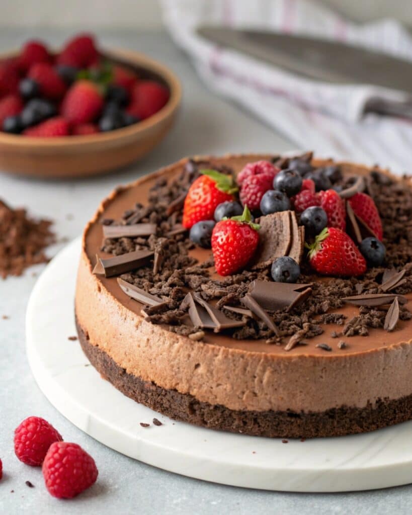 no bake chocolate cheesecake