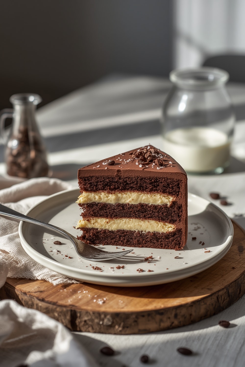 150 hour chocolate cake - finished dish presentation