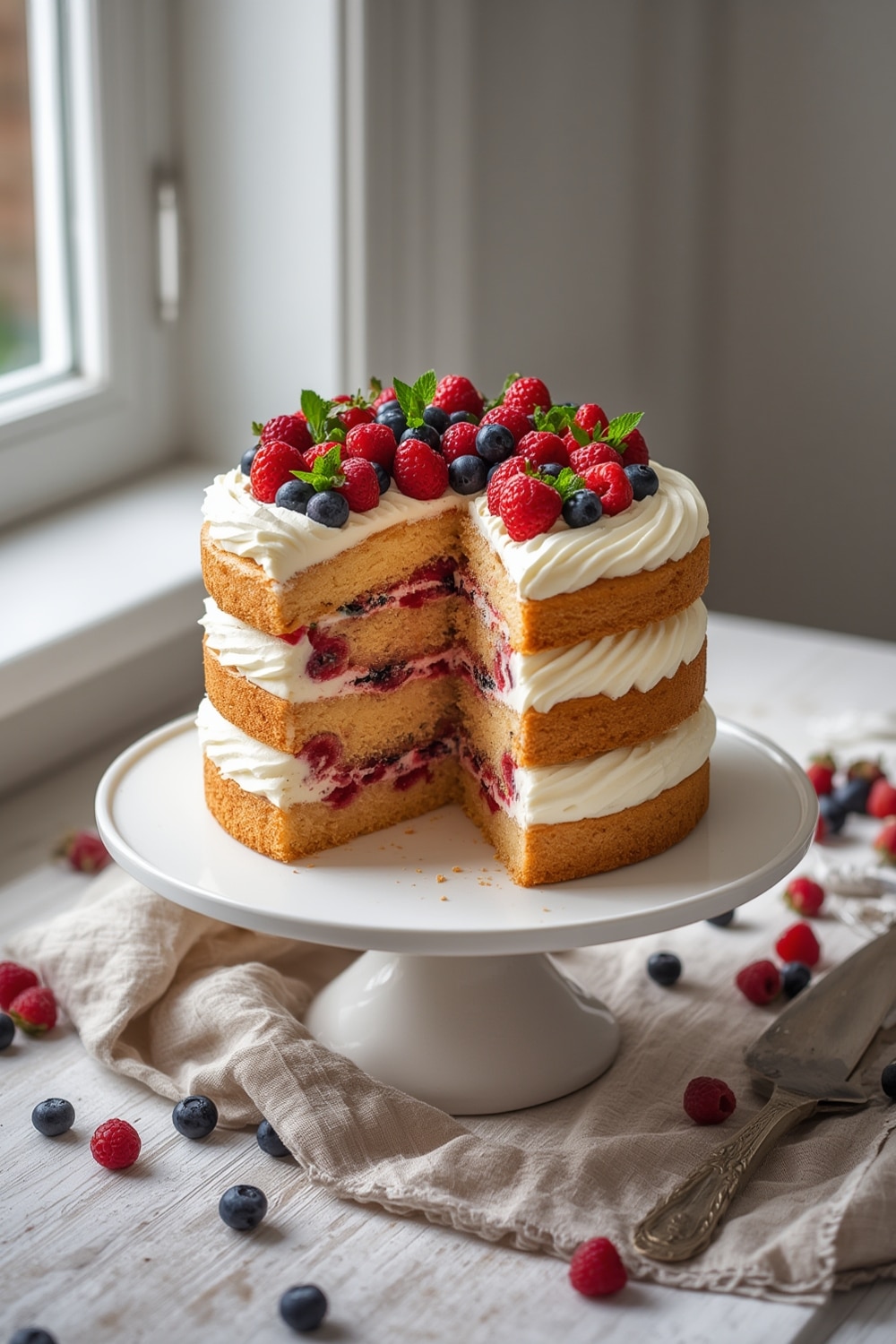 Berry Chantilly Cake