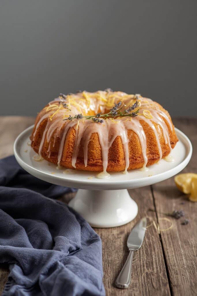 Lemon Lavender Bundt Cake