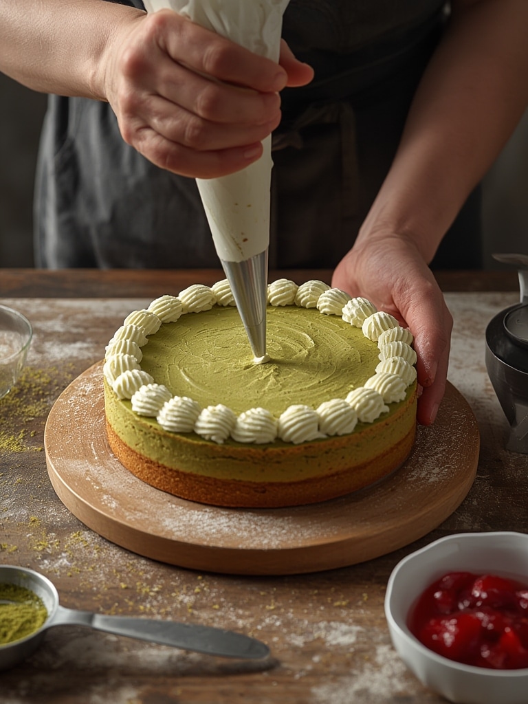 Matcha-Strawberry Layer Cake: Delicious 1-Hour Recipe Perfect for Celebrations 2 Matcha-Strawberry Layer Cake - cooking process