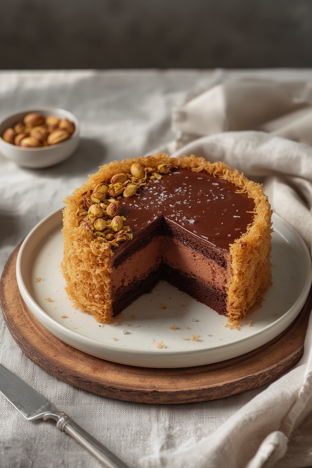 kataifi chocolate cake