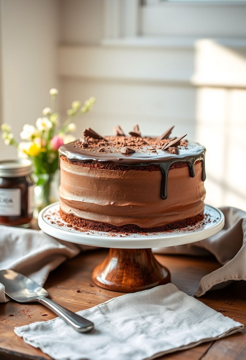 best chocolate cake near me - finished dish presentation