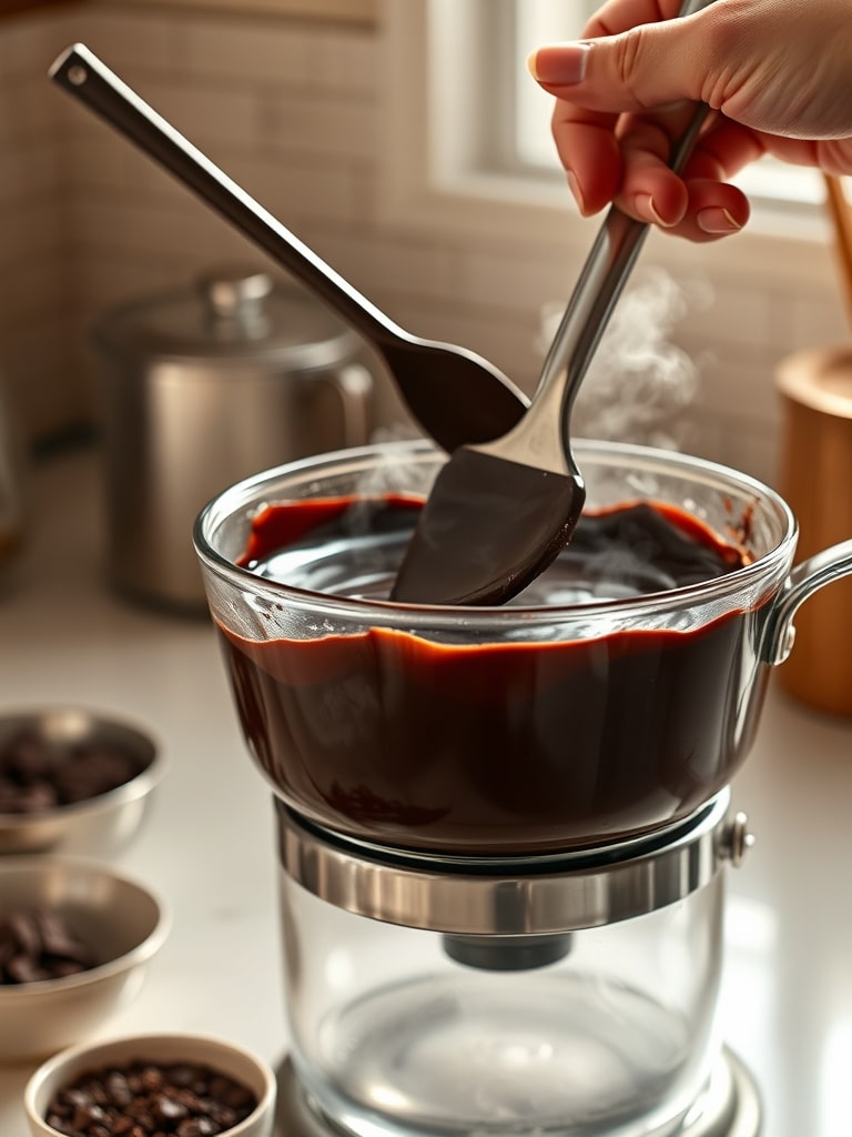 chocolate dessert for weight loss - cooking process
