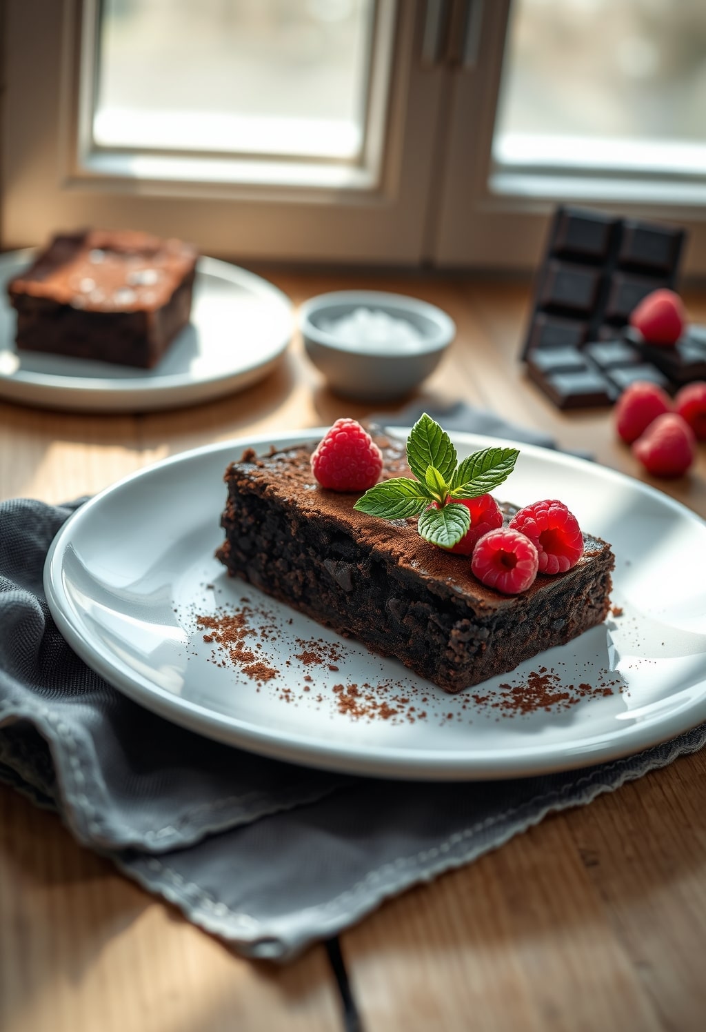 chocolate dessert for weight loss - finished dish presentation
