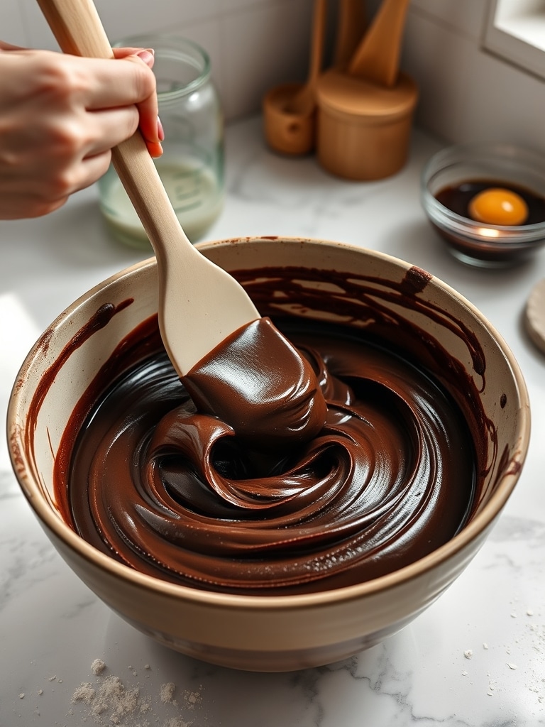 low calorie chocolate cake - cooking process