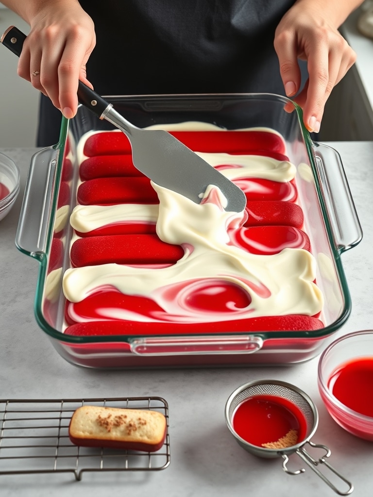 Red Velvet Tiramisu: Best Homemade Recipe for an Stunning Make-Ahead Dessert 14 red velvet tiramisu - cooking process