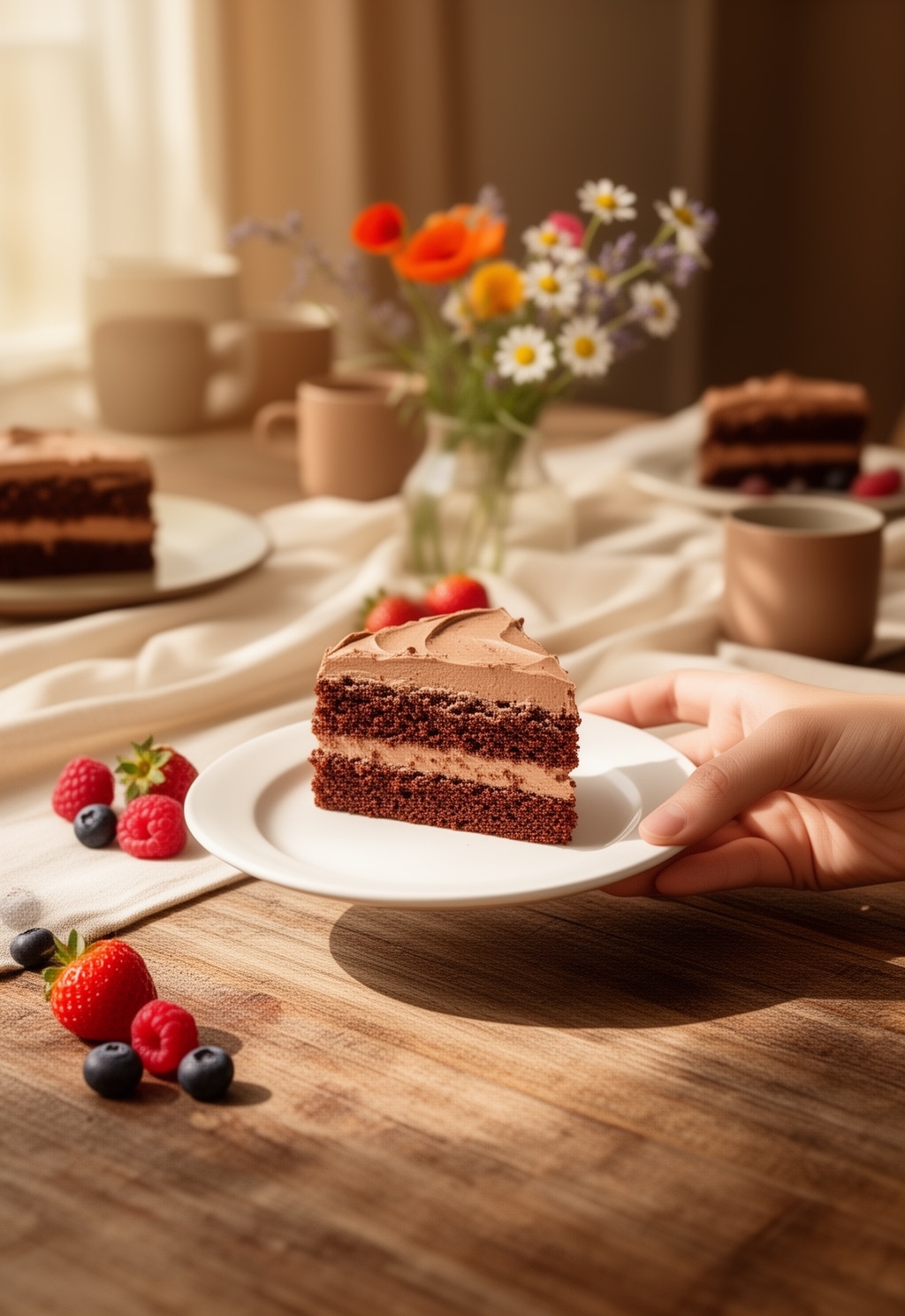 Healthy Chocolate Birthday Cake: Easy 30-Minute Recipe That Kids Love 16 healthy chocolate birthday cake - serving suggestion