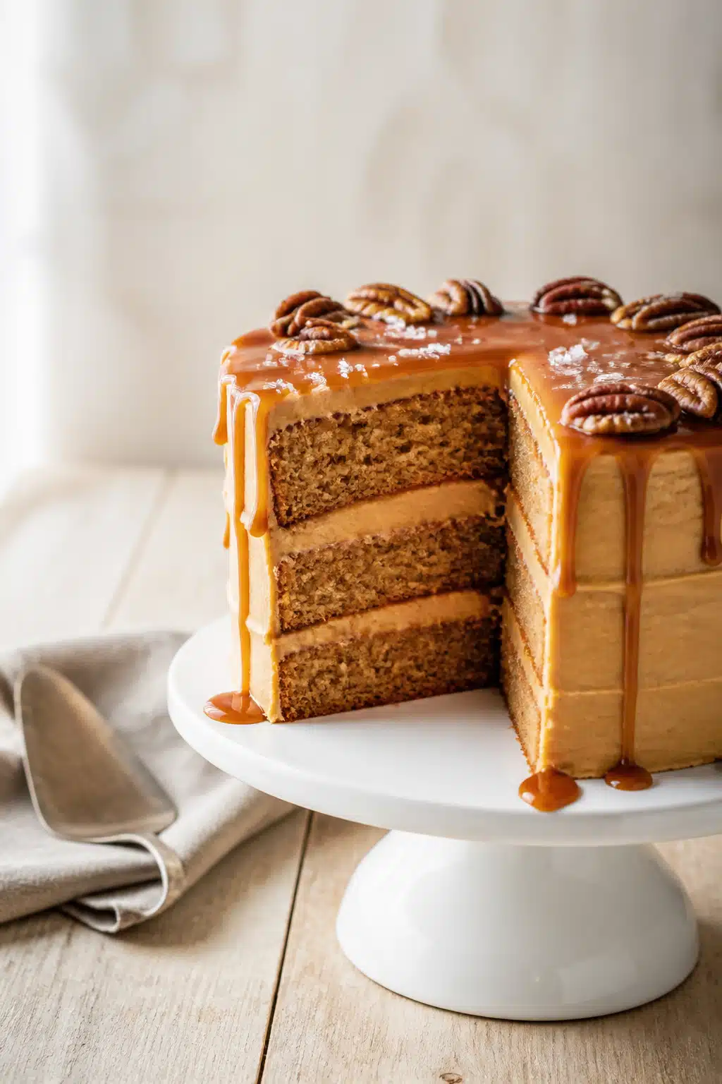 Salted Caramel Cake Recipe: Delicious Homemade 2-Hour Recipe That Impresses Guests 3 salted caramel cake recipe - finished dish presentation