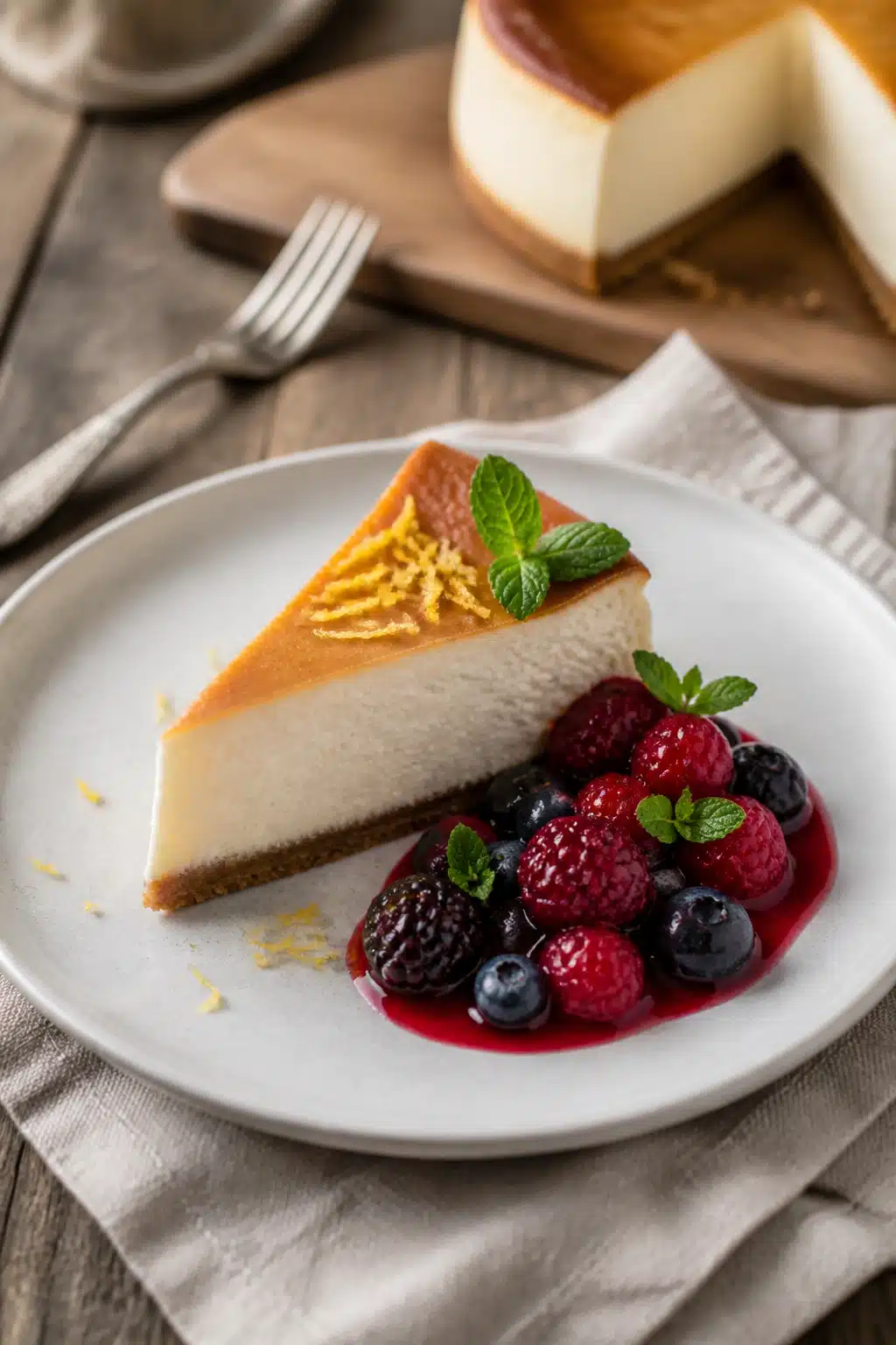 Cottage Cheese Cake Recipe: Easy Homemade 1-Hour Recipe For Busy Weeknights 2 cottage cheese cake recipe - finished dish presentation