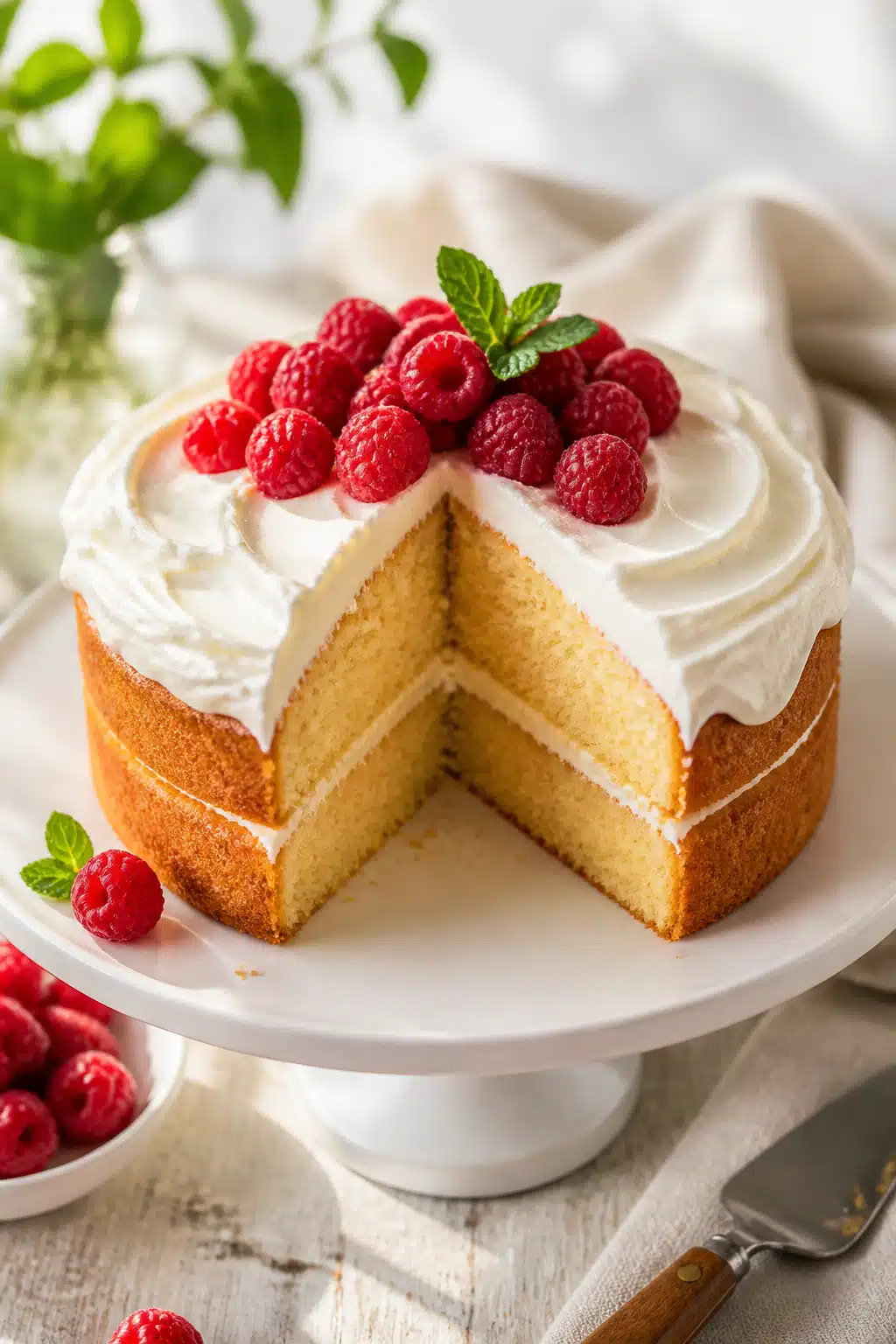 High Protein Vanilla Cake: Delicious 30-Minute Recipe For Busy Weeknights 3 high protein vanilla cake - finished dish presentation