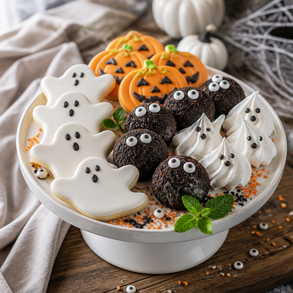 Halloween Cookies: Easy 20-Minute Recipe That Kids Love 1 halloween cookies - finished dish presentation