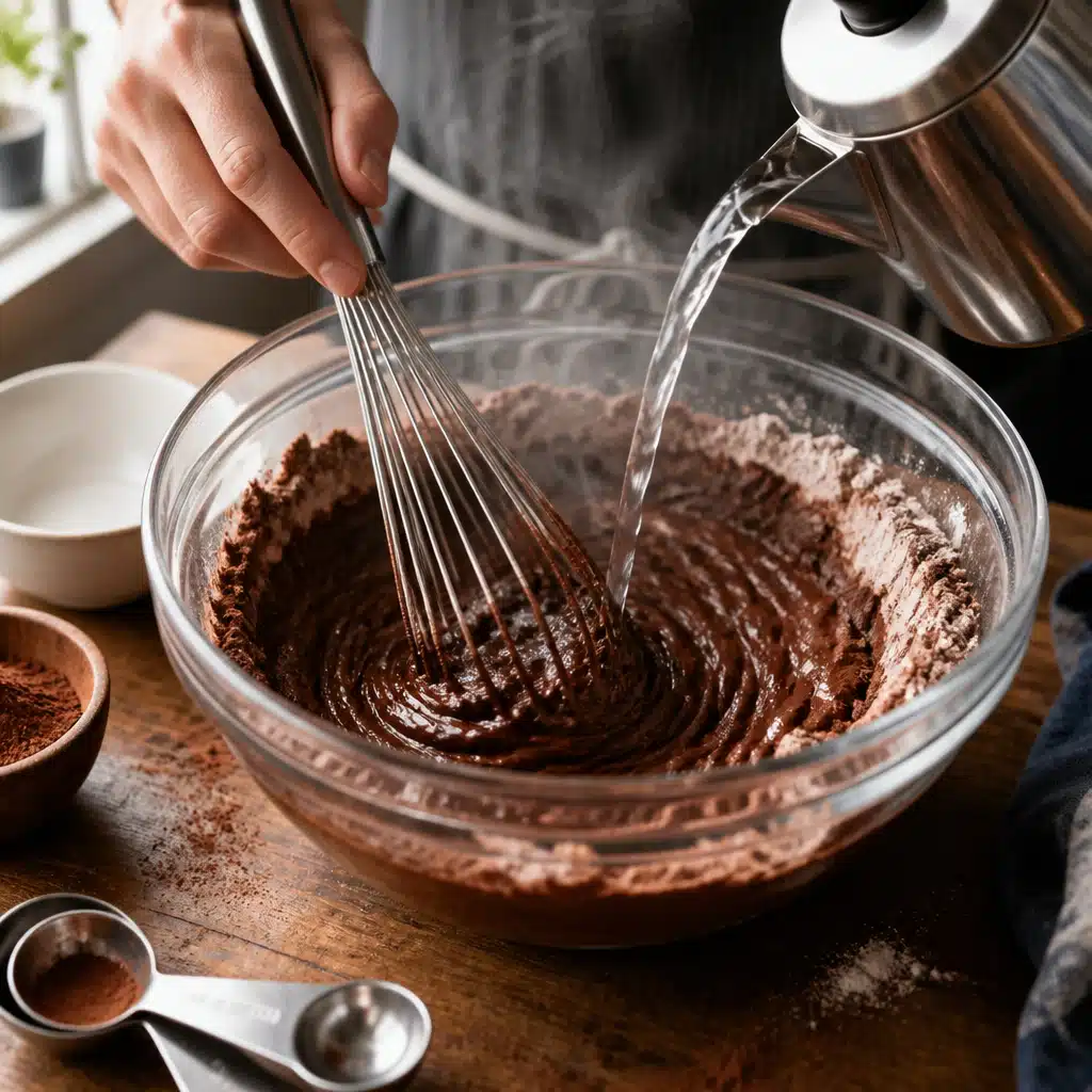 Halloween Cake Recipe - cooking process