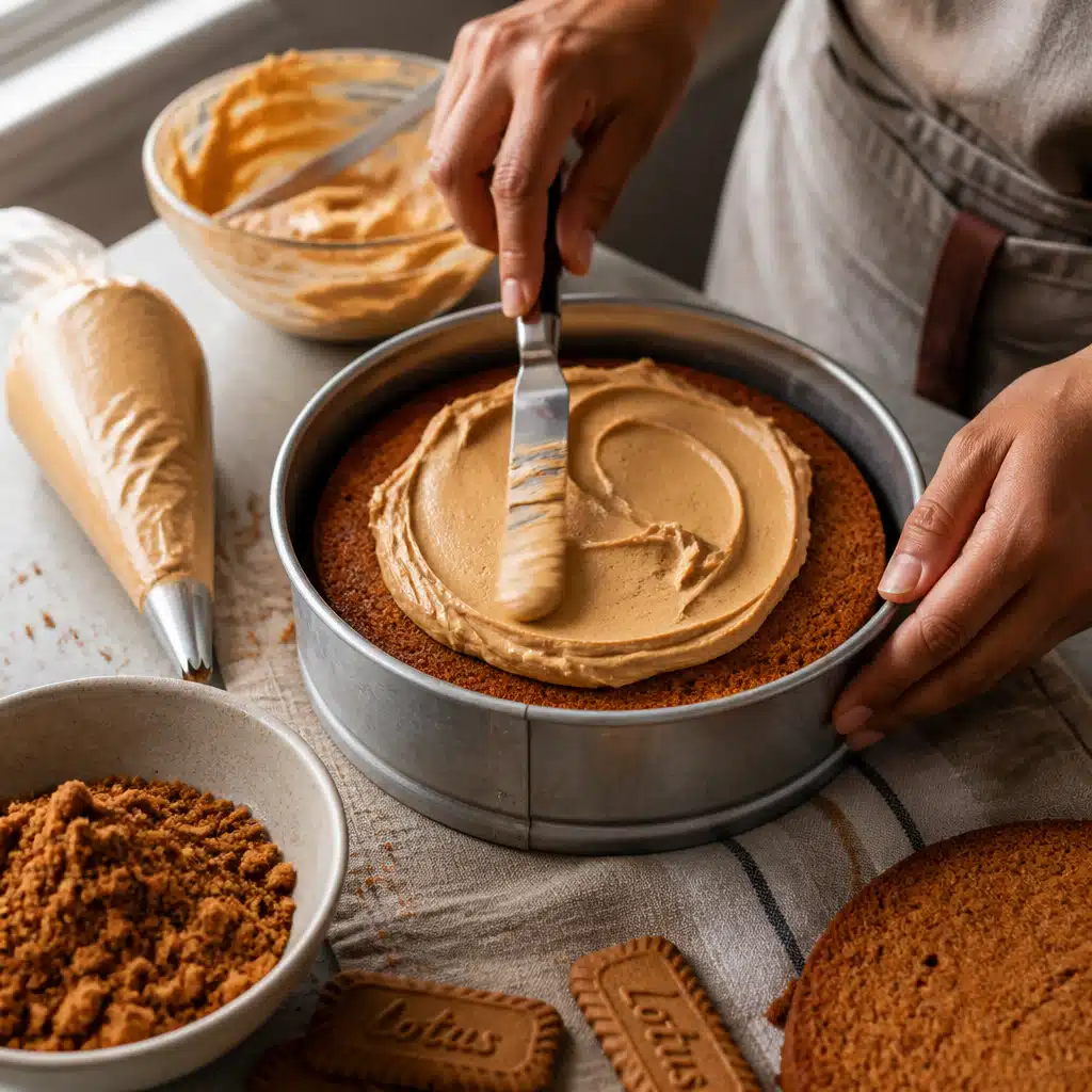 Biscoff Cake Recipe: Easy Homemade 90-Minute Recipe For Cozy Gatherings 4 biscoff cake recipe - cooking process