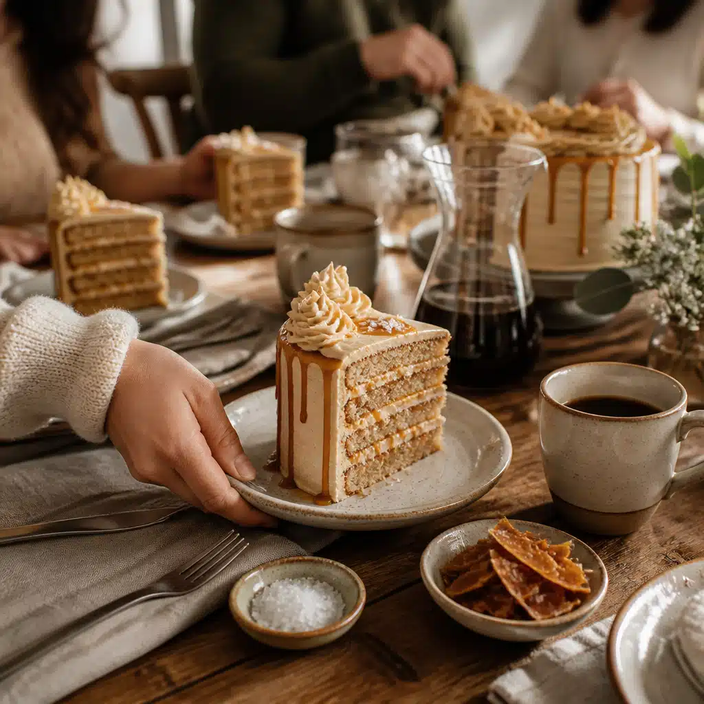 Salted Caramel Cake Recipe: Delicious Homemade 2-Hour Recipe That Impresses Guests 5 salted caramel cake recipe - serving suggestion