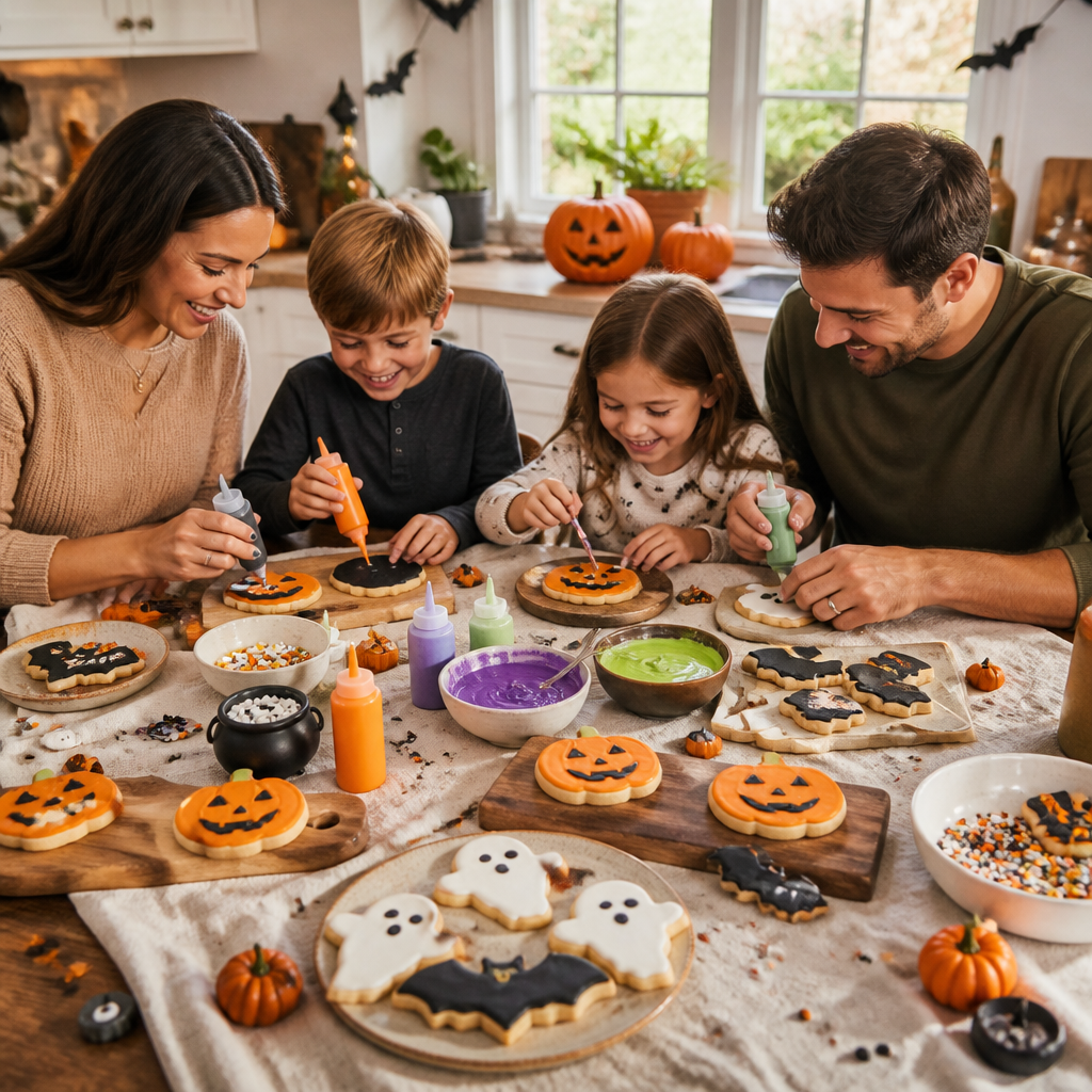 Halloween Cookies: Easy 20-Minute Recipe That Kids Love 3 halloween cookies - serving suggestion