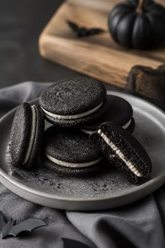 Black Cocoa Halloween Cookies