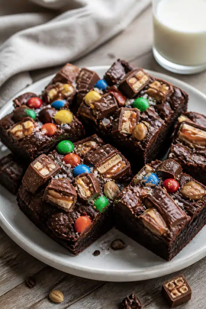 Chocolate Candy Bar Brownies