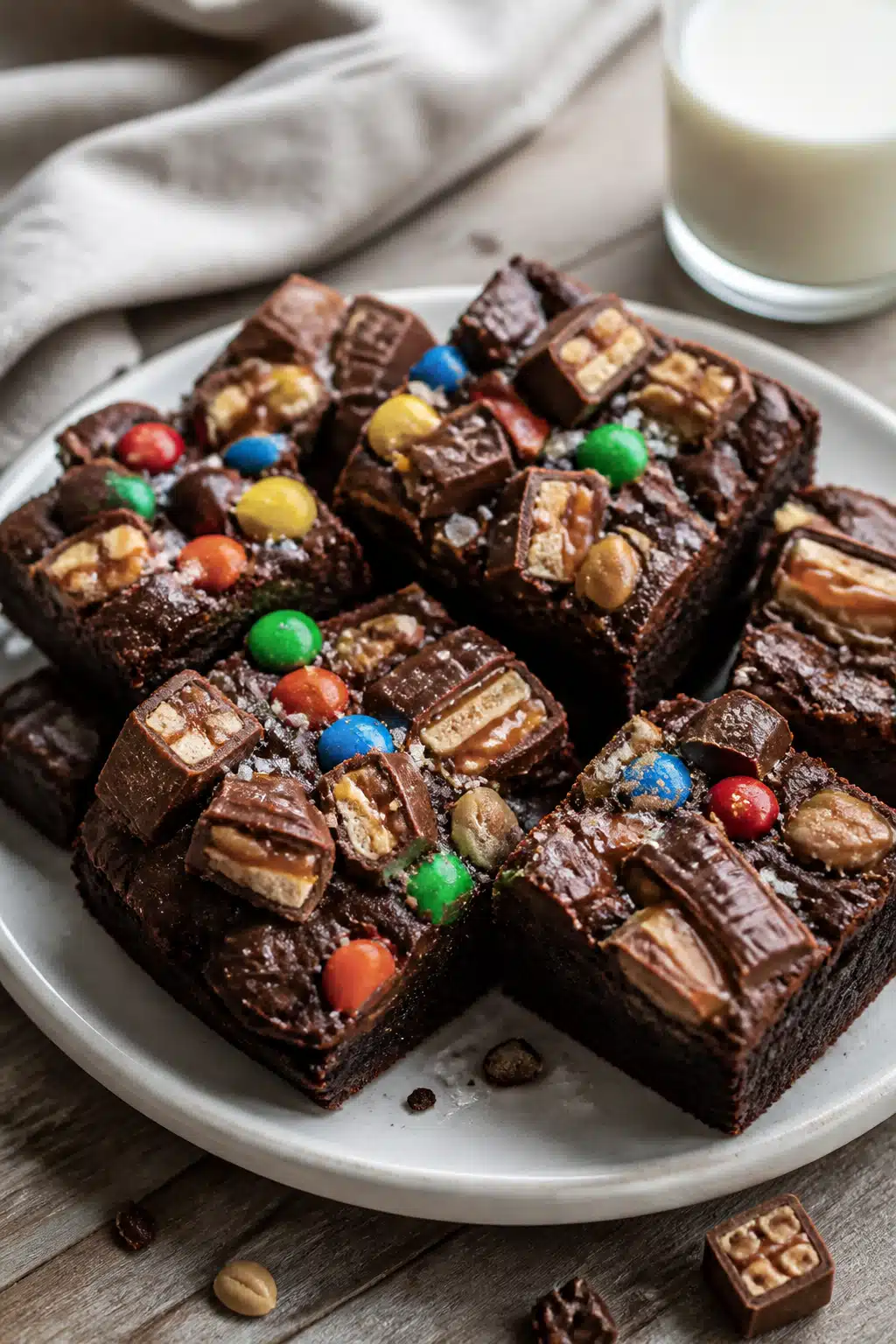 Chocolate Candy Bar Brownies