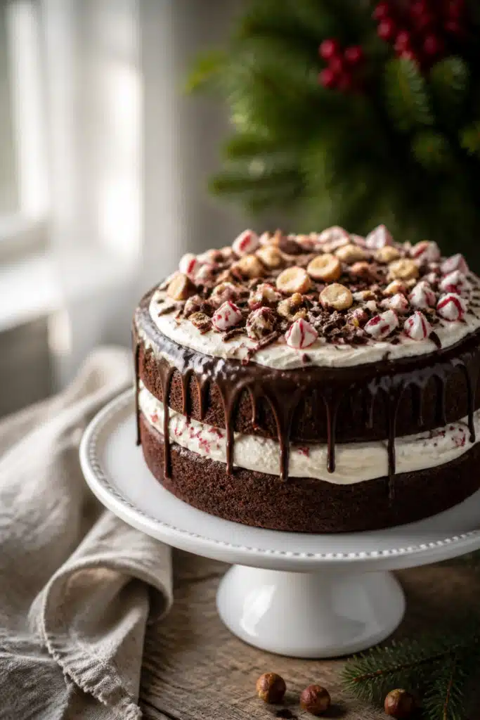 Peppermint Chocolate Cake