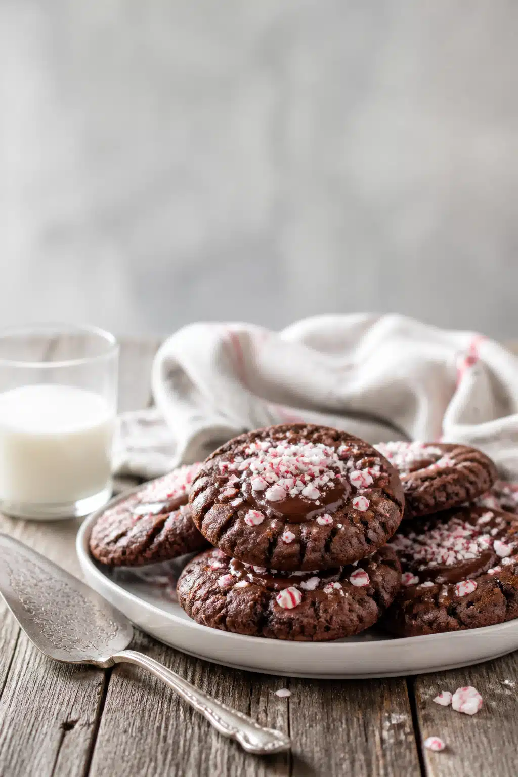 Chocolate Peppermint Cookies: Delicious 30-Minute Recipe for Holiday Baking 2 Chocolate Peppermint Cookies - finished dish presentation