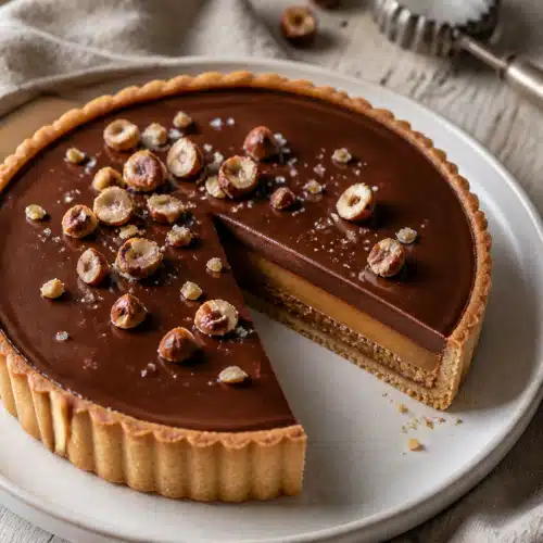 Caramel Hazelnut Chocolate Tart: Delicious 30-Minute Recipe For Special Occasions 4 Caramel Hazelnut Chocolate Tart