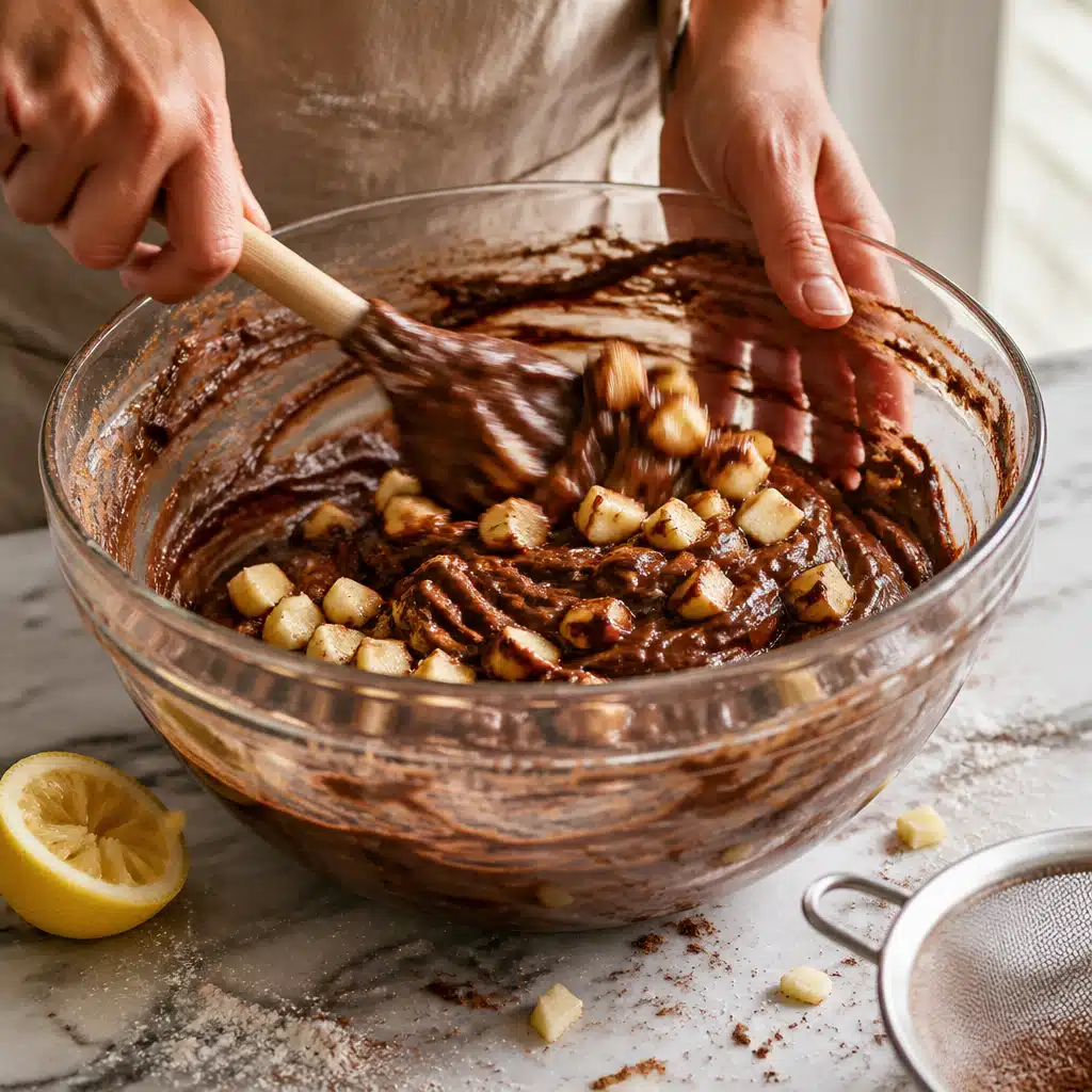 Chocolate Apple Cake: Delicious 20-Minute Recipe For Busy Weeknights 4 Chocolate Apple Cake - cooking process