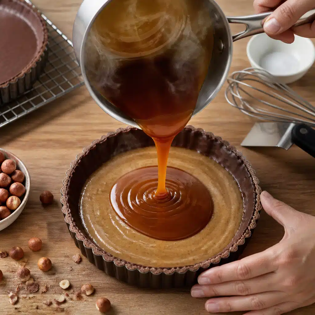 Caramel Hazelnut Chocolate Tart: Delicious 30-Minute Recipe For Special Occasions 2 Caramel Hazelnut Chocolate Tart - cooking process