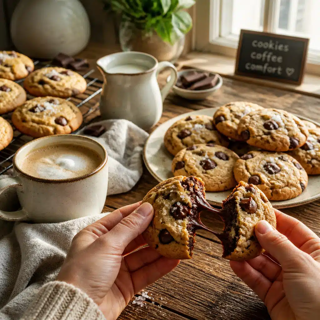 Salted Chocolate Chip Cookies
