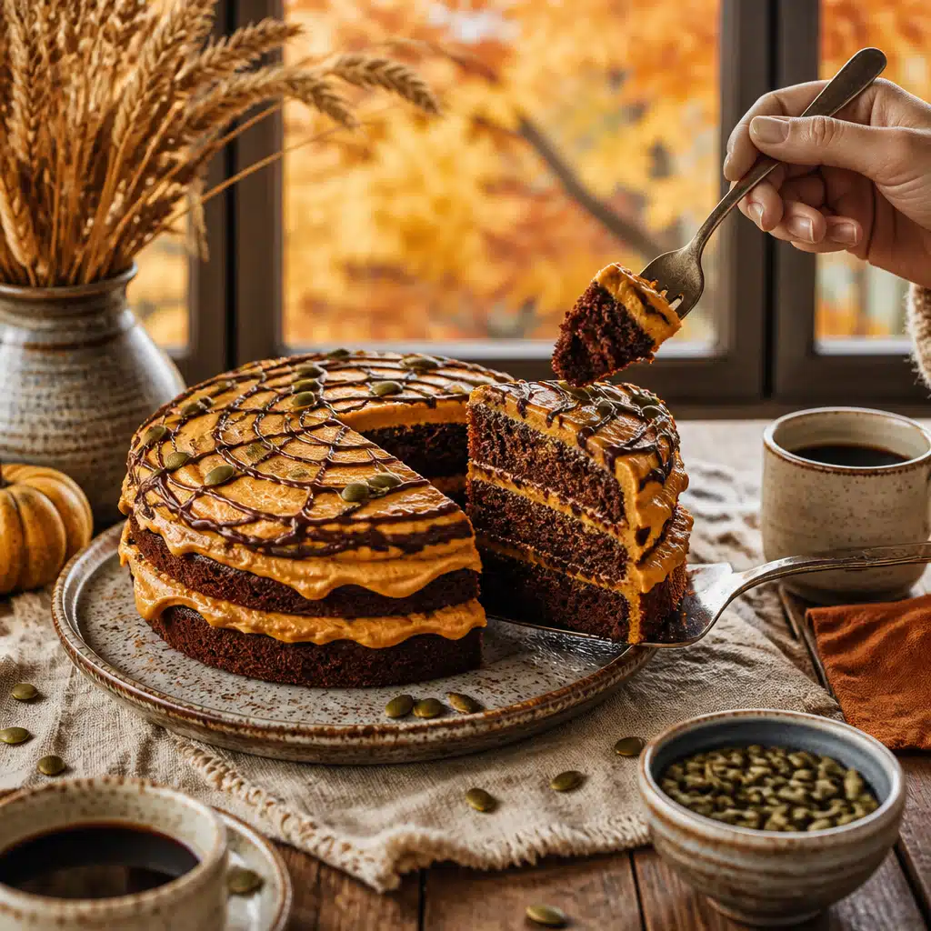 Pumpkin Espresso Chocolate Cake